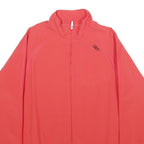 REEBOK Womens Coral Pink Jacket UK 14 Polyester Plain Zip Athletic Casual
