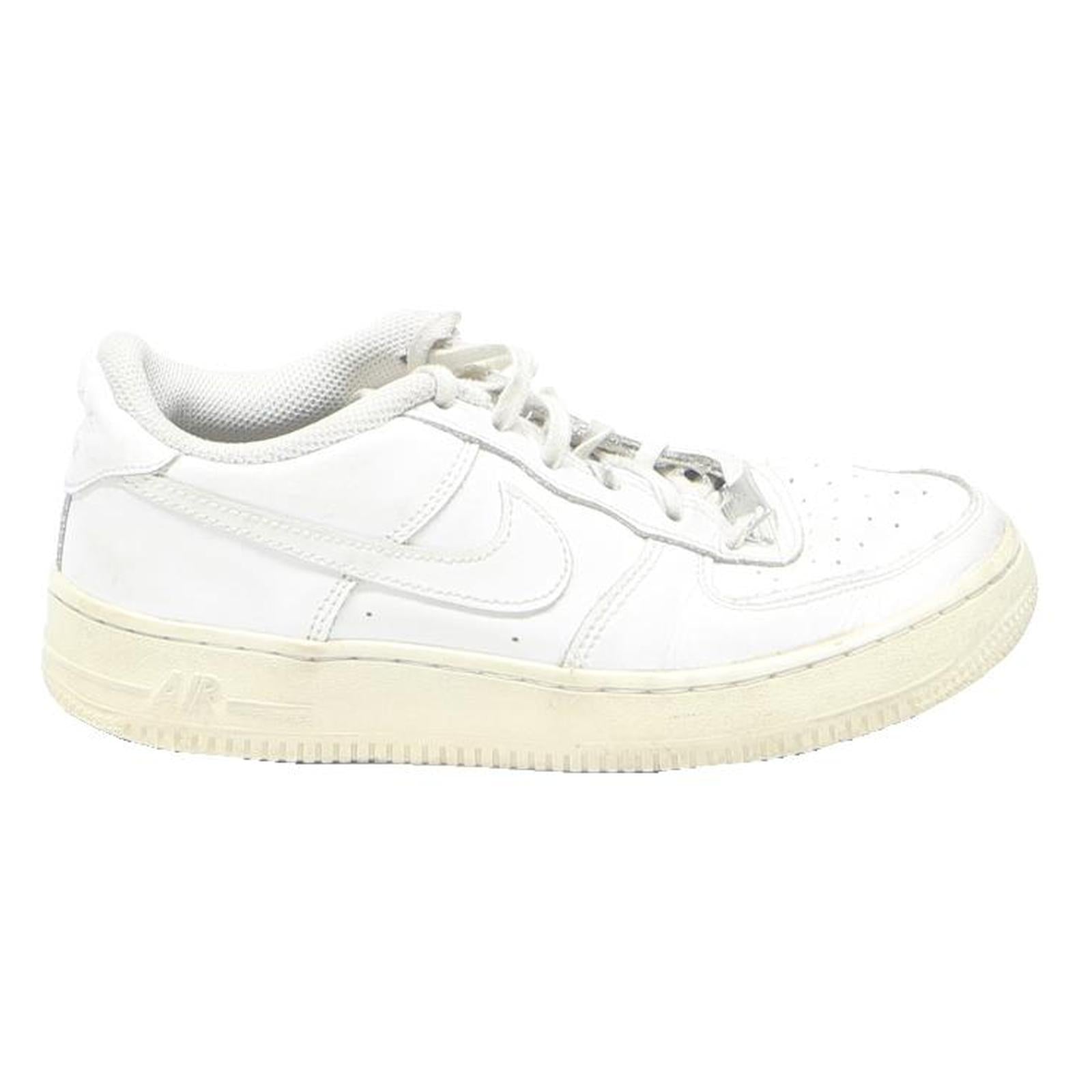 NIKE Air Force 1 Womens Leather Low Top Trainers White UK 5 Classic Casual