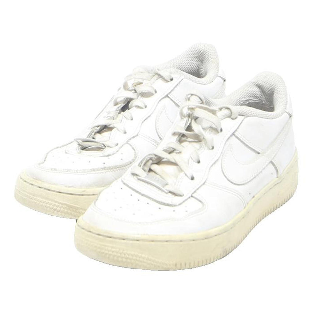 NIKE Air Force 1 Womens Leather Low Top Trainers White UK 5 Classic Casual