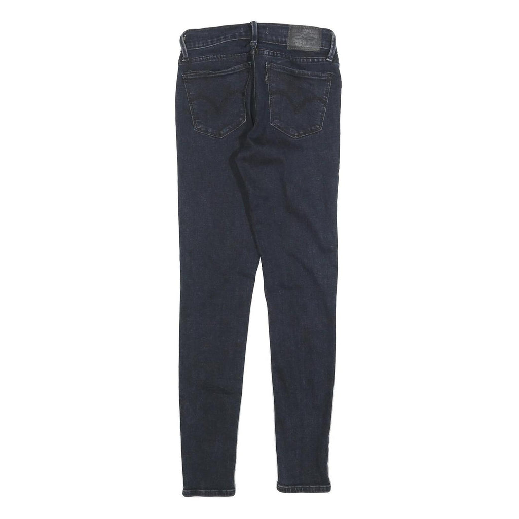 LEVI'S 710 Womens Jeans Blue Slim Skinny Denim Dark W25 L28 Stretch Cotton Blend