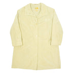 DELMOD Womens Trench Coat Cream L