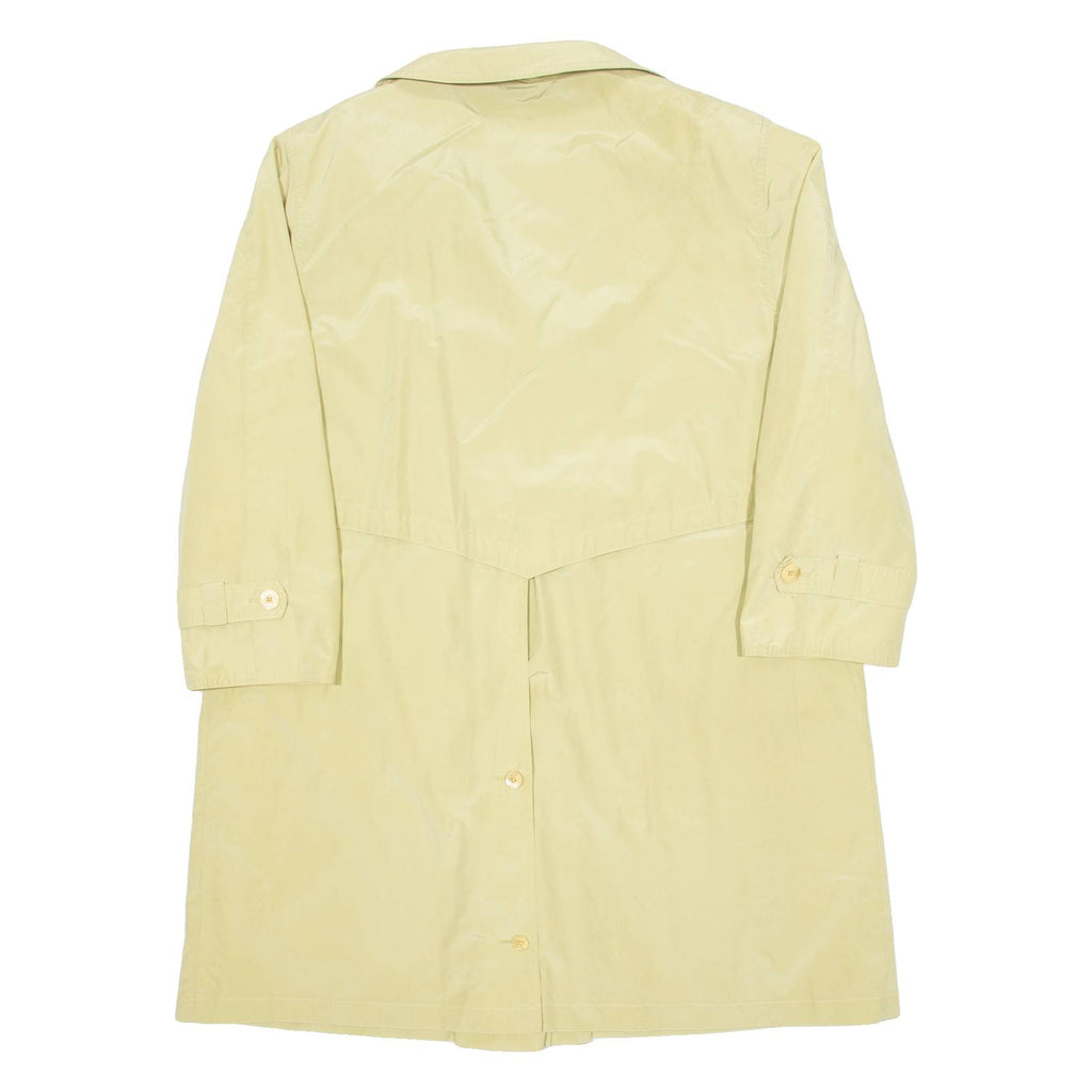 DELMOD Womens Trench Coat Cream L