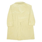 DELMOD Womens Trench Coat Cream L