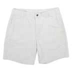 CARHARTT Mens Shorts White Casual M W31 Workwear Cotton Blend Pockets