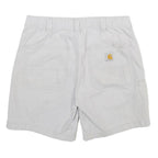 CARHARTT Mens Shorts White Casual M W31 Workwear Cotton Blend Pockets