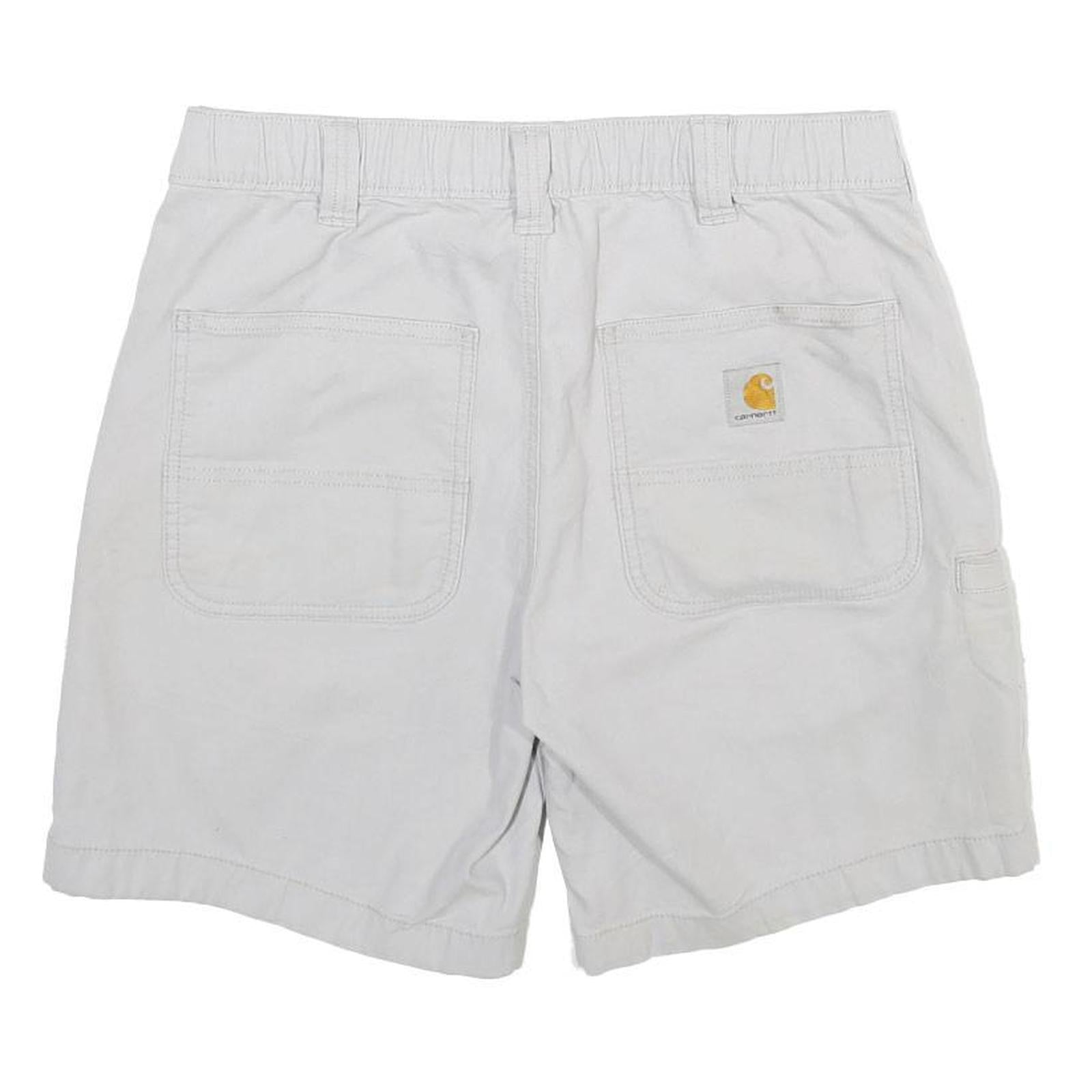 CARHARTT Mens Shorts White Casual M W31 Workwear Cotton Blend Pockets