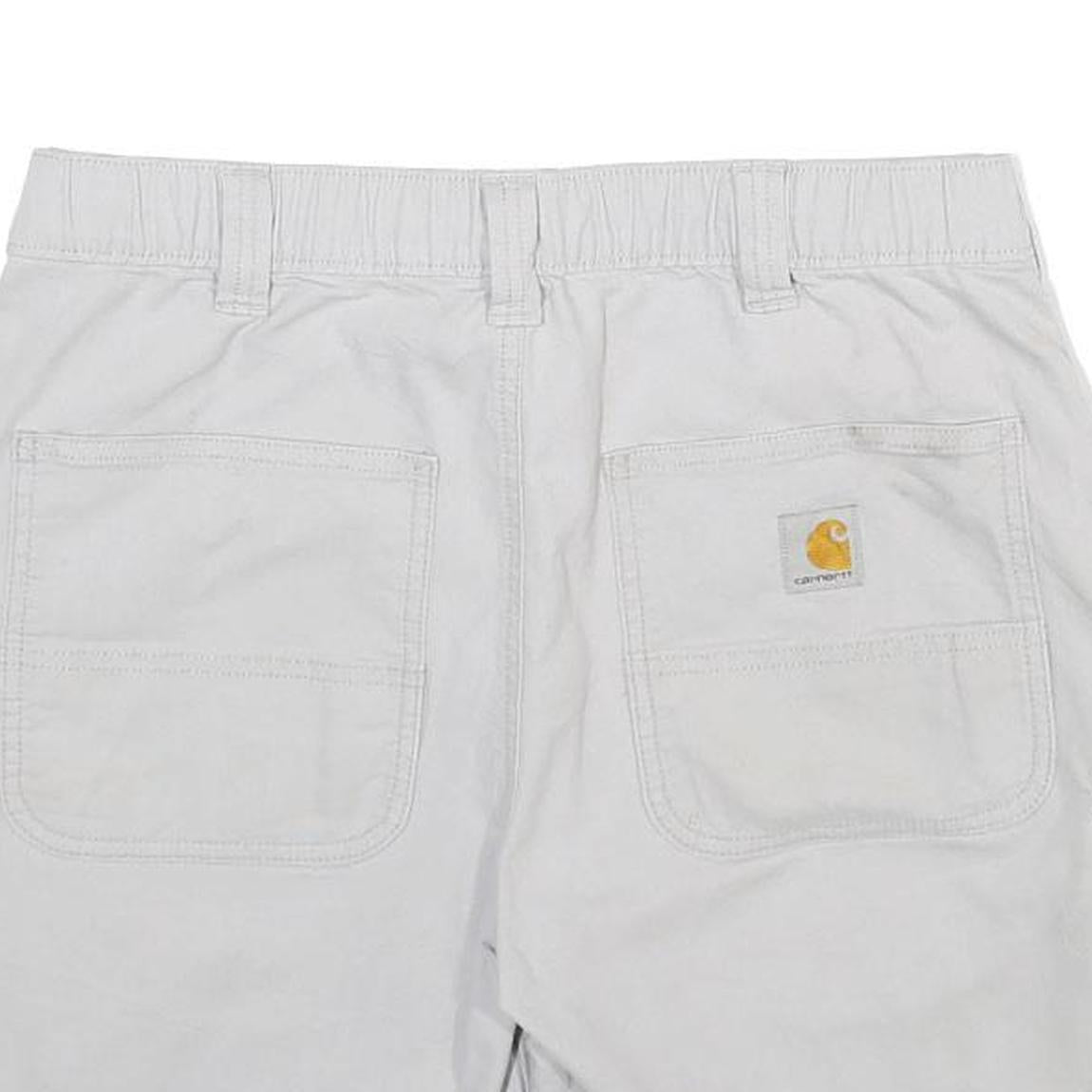 CARHARTT Mens Shorts White Casual M W31 Workwear Cotton Blend Pockets