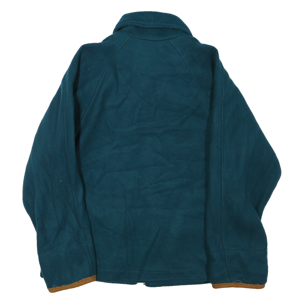 CURRENT SEEN Mens Blue Jacket M Polyester Blend Zip Plain Casual Outdoor Wear