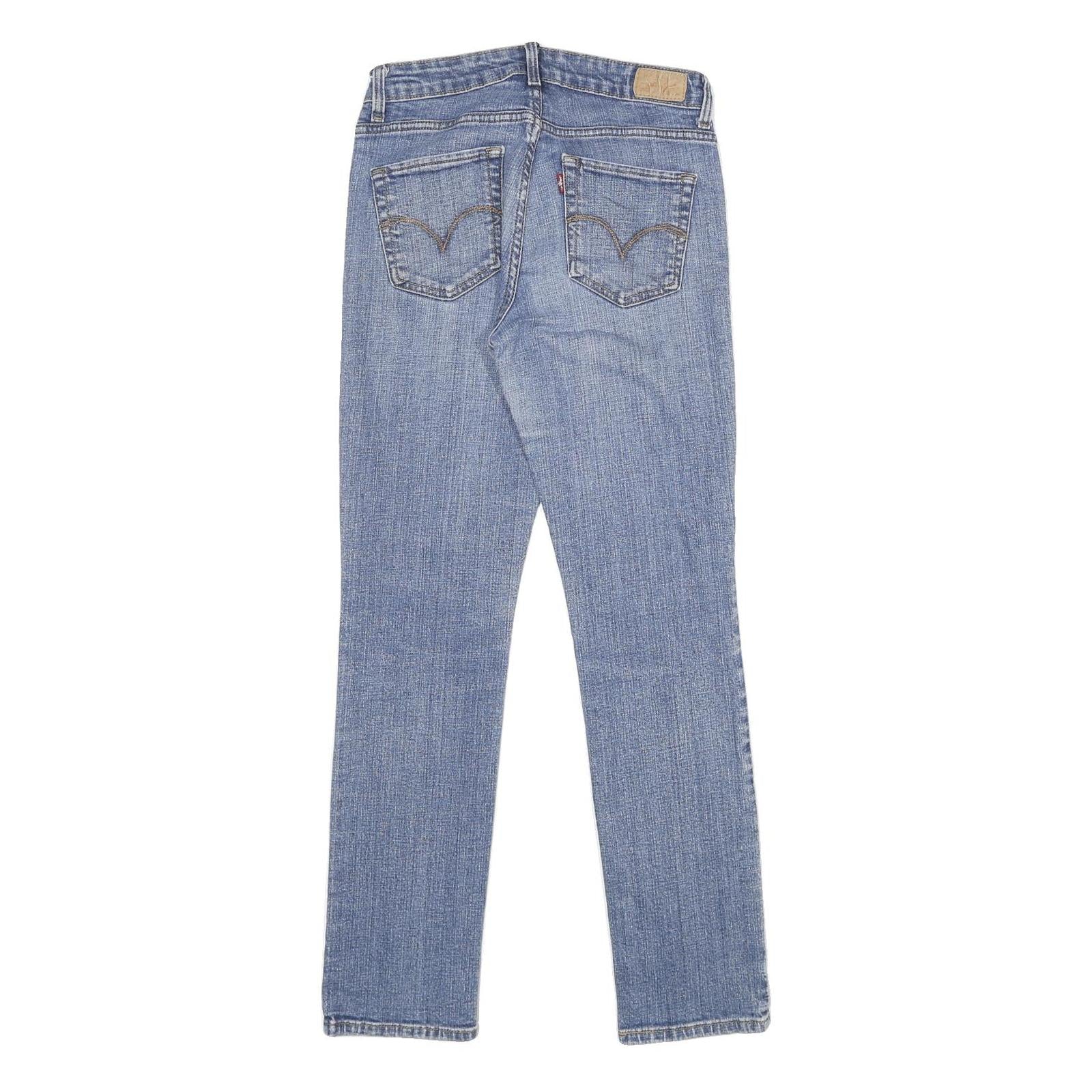 LEVI'S Mid Rise Skinny Womens Jeans Blue Regular Skinny Denim Medium W26 L30