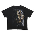 SPIRAL Mens Black Graphic T-Shirt 3XL Short Sleeve Crew Neck Gothic Skeleton