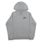 NIKE Mens Grey Hoodie S Cotton Blend Pullover Lightweight Sportswear