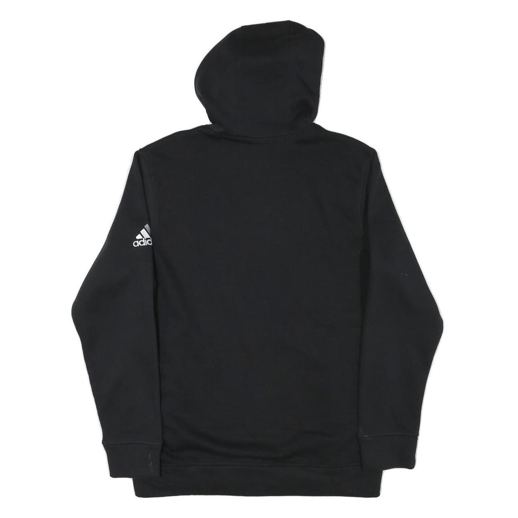 ADIDAS Womens Black Moco Juniors Pullover Hoodie M Cotton Blend Graphic