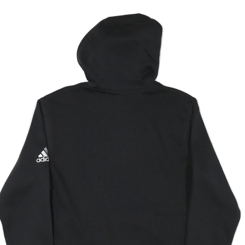 ADIDAS Womens Black Moco Juniors Pullover Hoodie M Cotton Blend Graphic