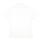 ADIDAS Mens White Short Sleeve Plain S Cotton Blend Polo Shirt Sports Casual