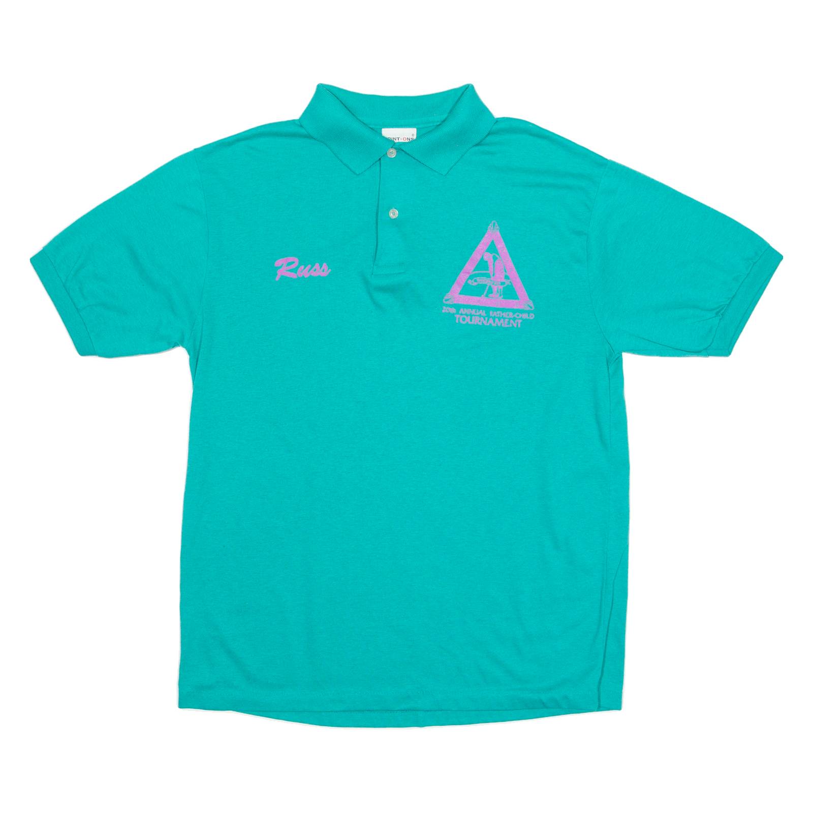 PRINT-ONS Mens Polo Shirt Green L