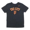 NIKE Mens Black Orange The City Graphic T-Shirt M Short Sleeve Crew Neck