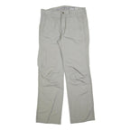 WE Mens Cotton Blend Beige Regular Fit Straight Leg Trousers W32 L32 Casual