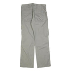 WE Mens Cotton Blend Beige Regular Fit Straight Leg Trousers W32 L32 Casual