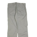 WE Mens Cotton Blend Beige Regular Fit Straight Leg Trousers W32 L32 Casual