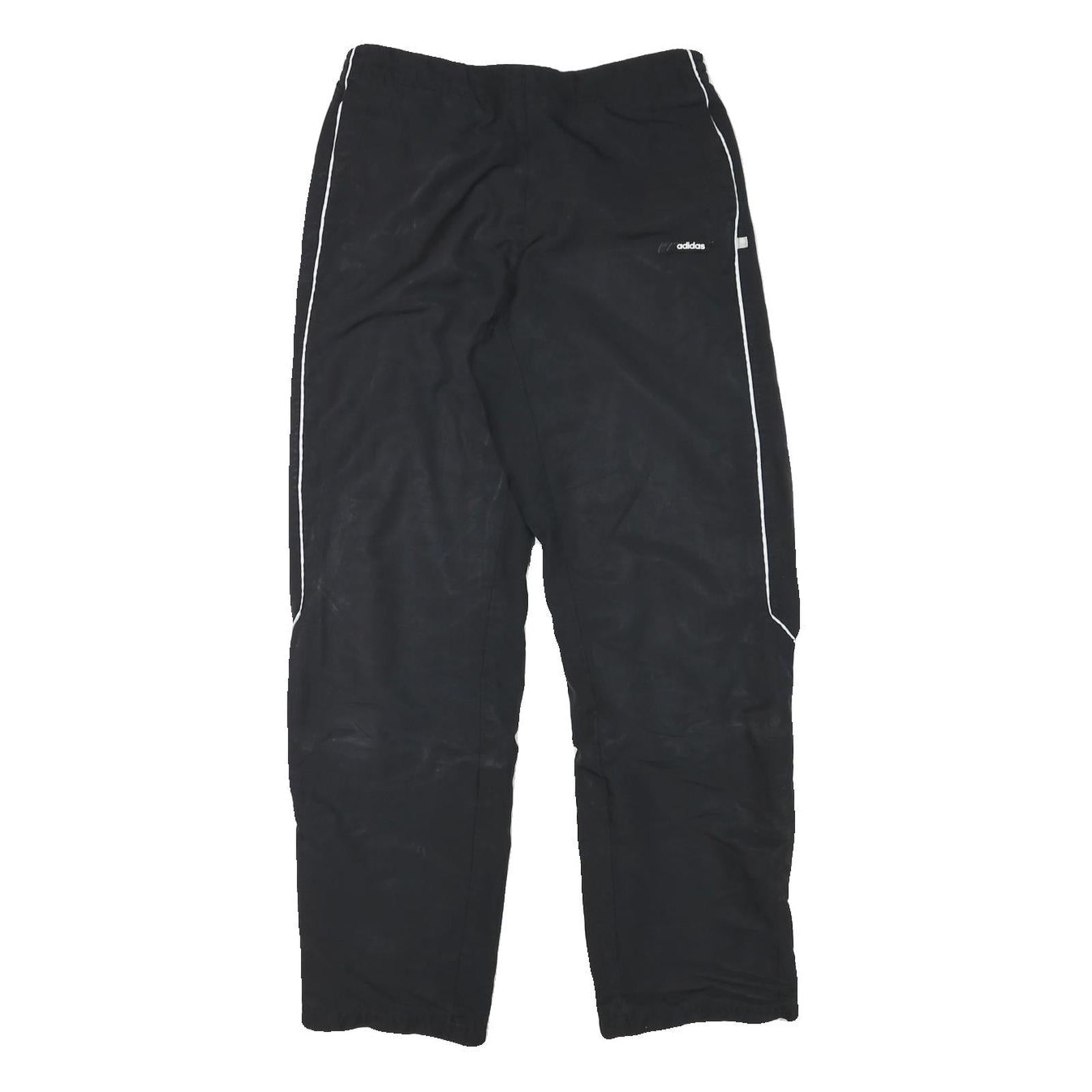 ADIDAS Womens Joggers Black Slim Straight M W28 L29 Sportswear Training Track