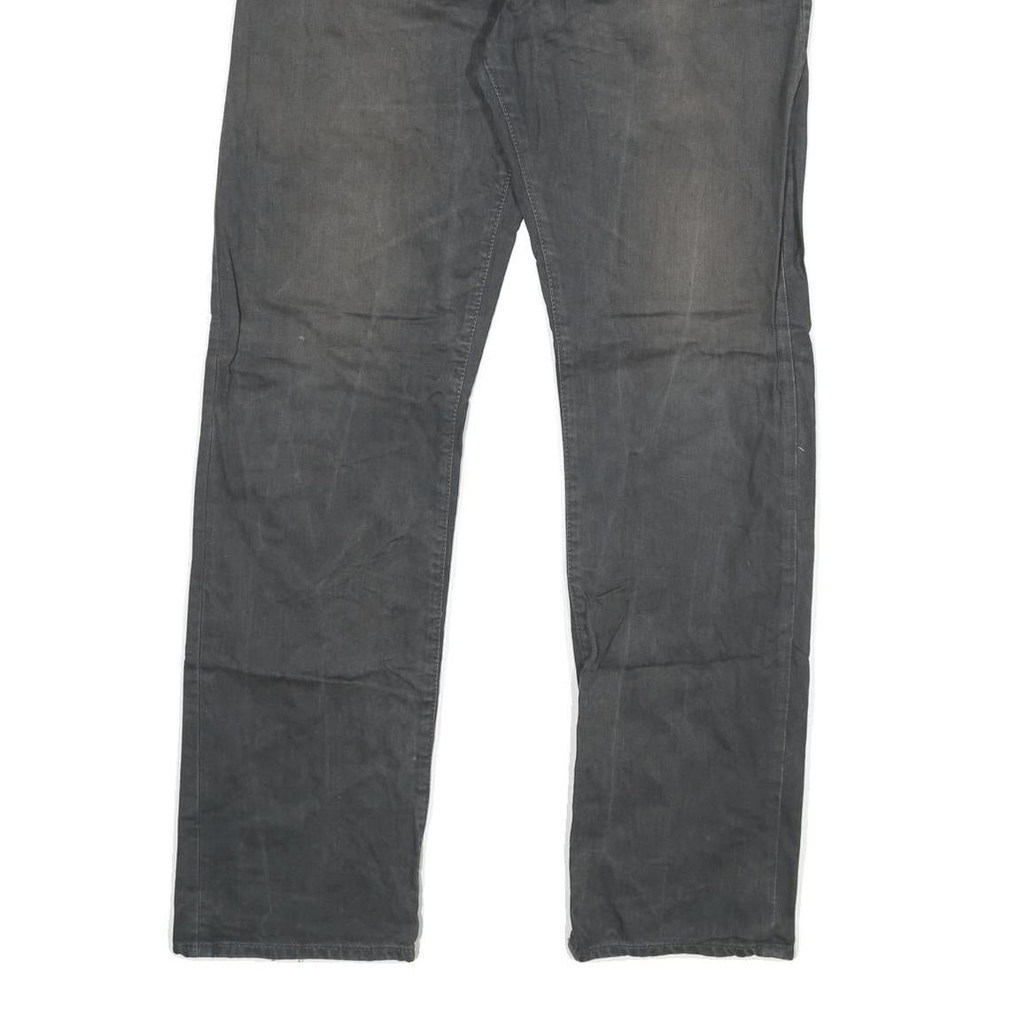 CARHARTT Mens Cotton Blend Grey Regular Straight Trousers W32 L32 Workwear