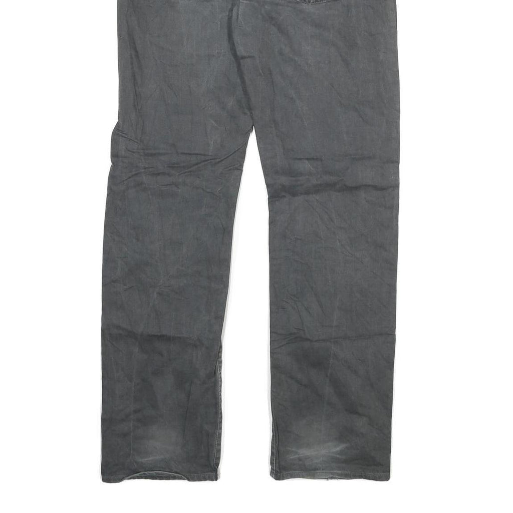 CARHARTT Mens Cotton Blend Grey Regular Straight Trousers W32 L32 Workwear