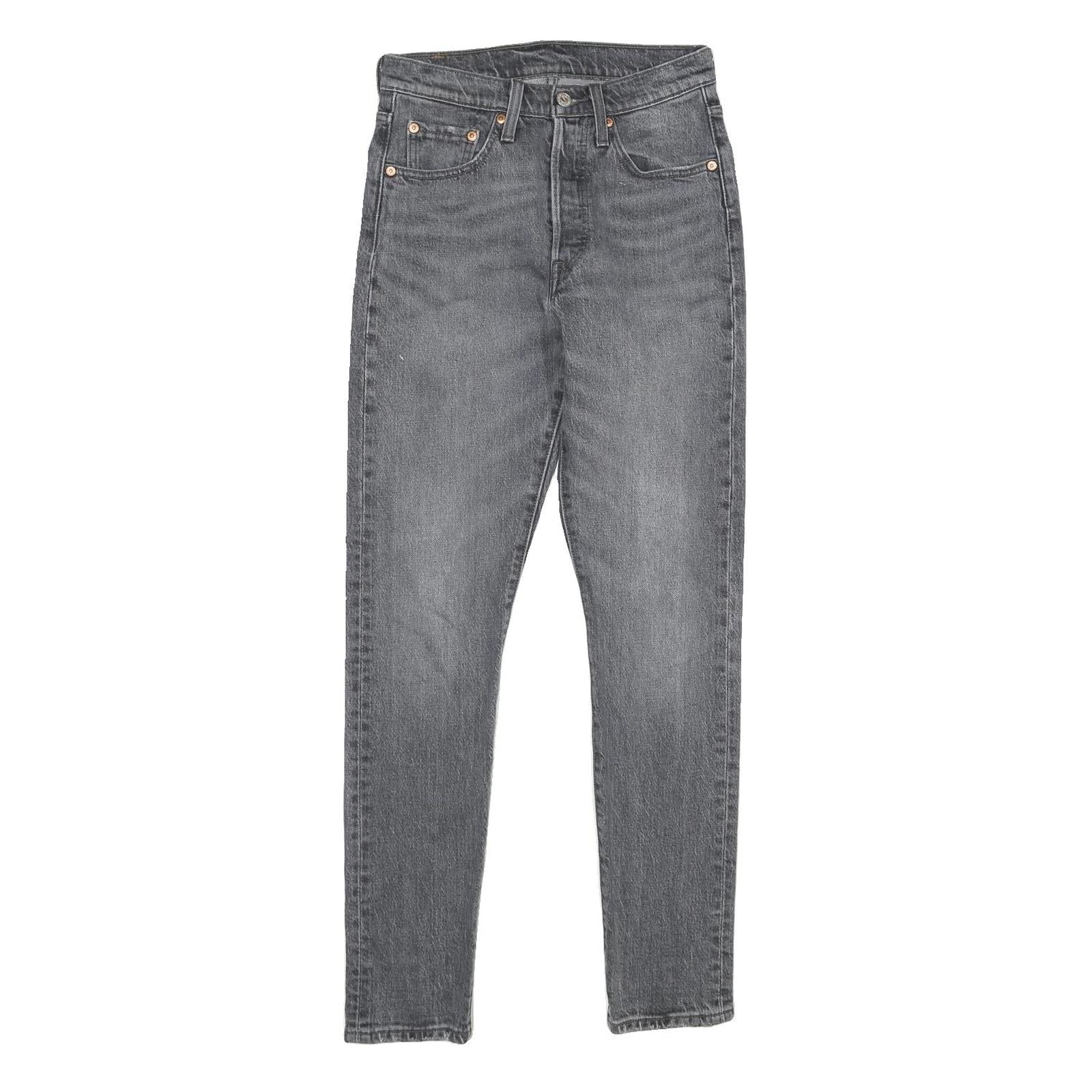LEVI'S 501S Womens Classic Skinny Denim Medium W24 L30 Button Closure Jeans