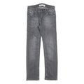 LEVI'S 511 Slim Girls Jeans Grey Denim W25 L25 Cotton Blend Zip Closure