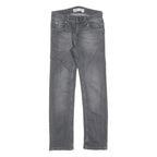 LEVI'S 511 Slim Girls Jeans Grey Denim W25 L25 Cotton Blend Zip Closure