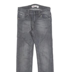 LEVI'S 511 Slim Girls Jeans Grey Denim W25 L25 Cotton Blend Zip Closure