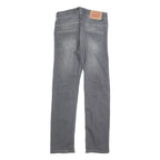 LEVI'S 511 Slim Girls Jeans Grey Denim W25 L25 Cotton Blend Zip Closure
