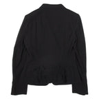 GEORGES RECH Womens Blazer Jacket Black Knit Wool M