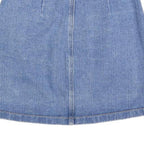 MY STYLE Womens Blue Denim Mini Cotton Skirt XS Button Front Pockets