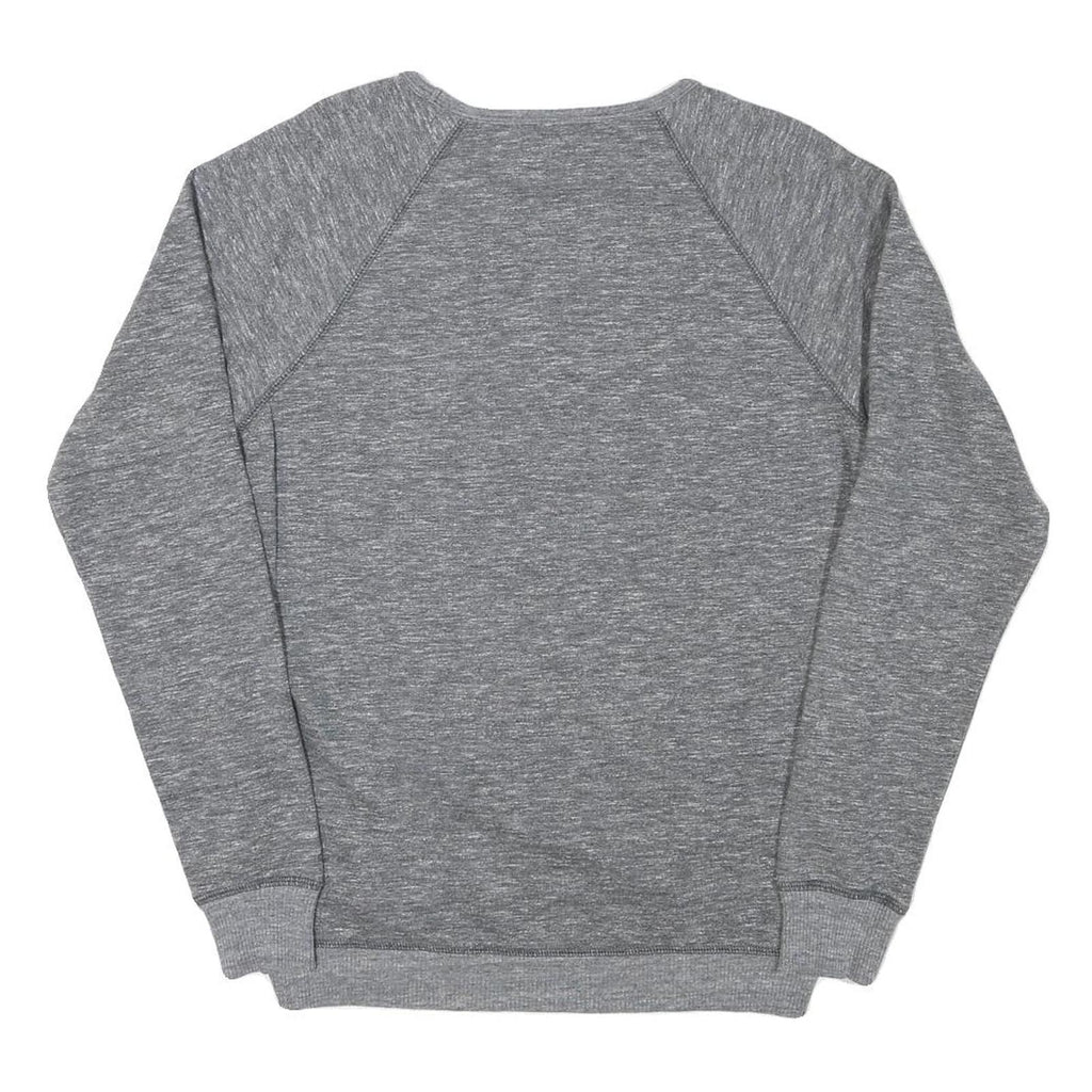 DIESEL Mens Grey Sweatshirt S Crew Neck Cotton Blend Pullover Logo Print