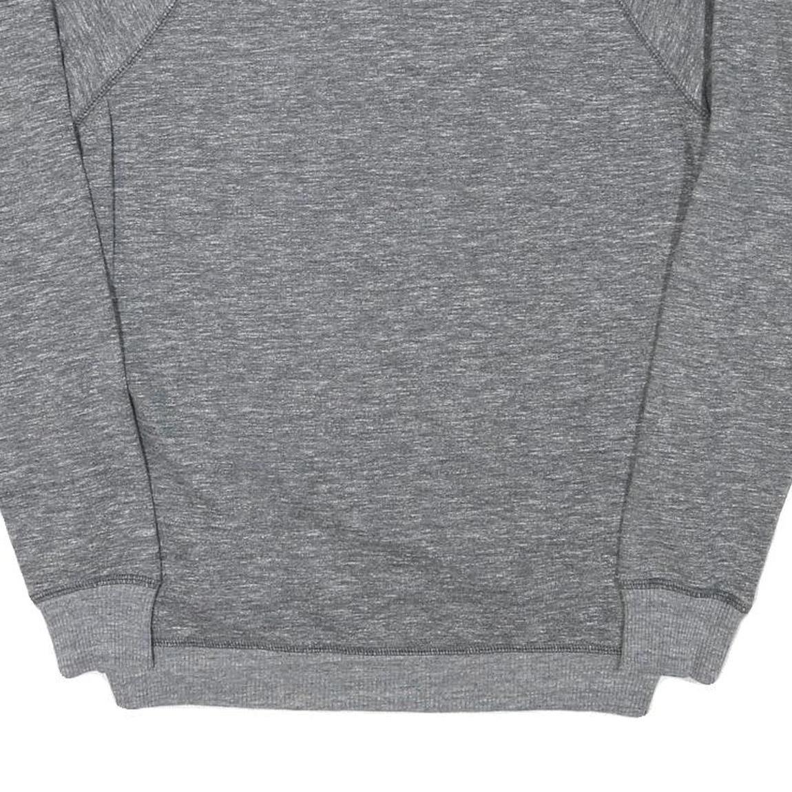 DIESEL Mens Grey Sweatshirt S Crew Neck Cotton Blend Pullover Logo Print
