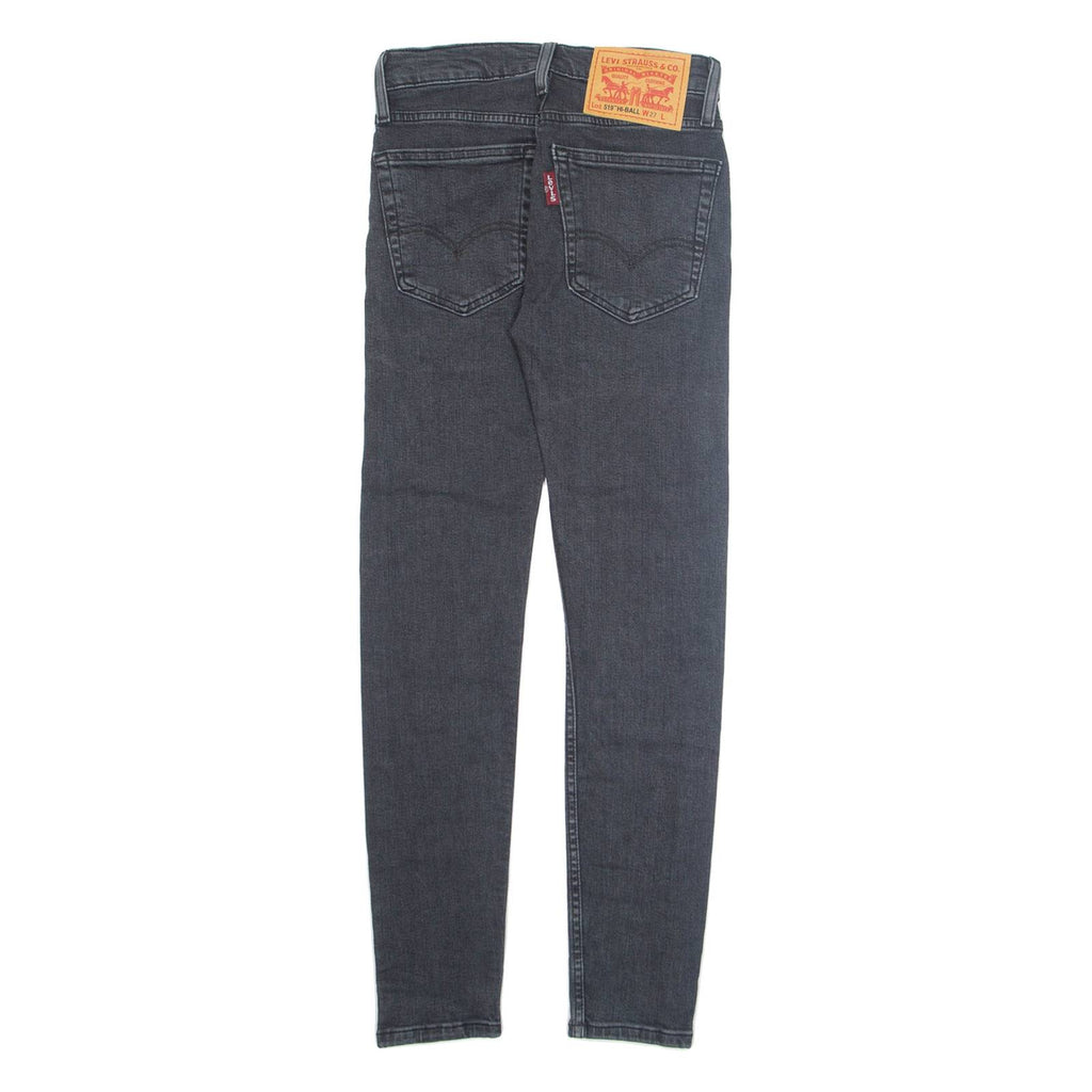 LEVI'S 519 Jeans Womens Grey Slim Skinny W27 L29