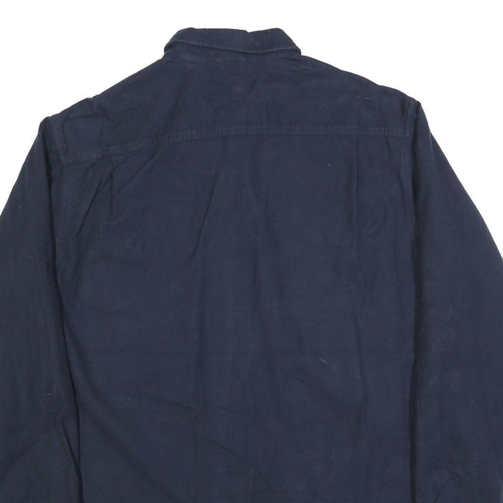 REDHEAD Mens Navy Blue Shirt XL Cotton Blend Button Long Sleeve Casual