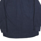 REDHEAD Mens Navy Blue Shirt XL Cotton Blend Button Long Sleeve Casual
