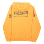 CARHARTT Mens Orange Pullover Hoodie M Electrical Contracting Workwear