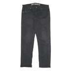 DICKIES Mens Cotton Blend Black Regular Fit Straight Trousers W30 L30 Workwear