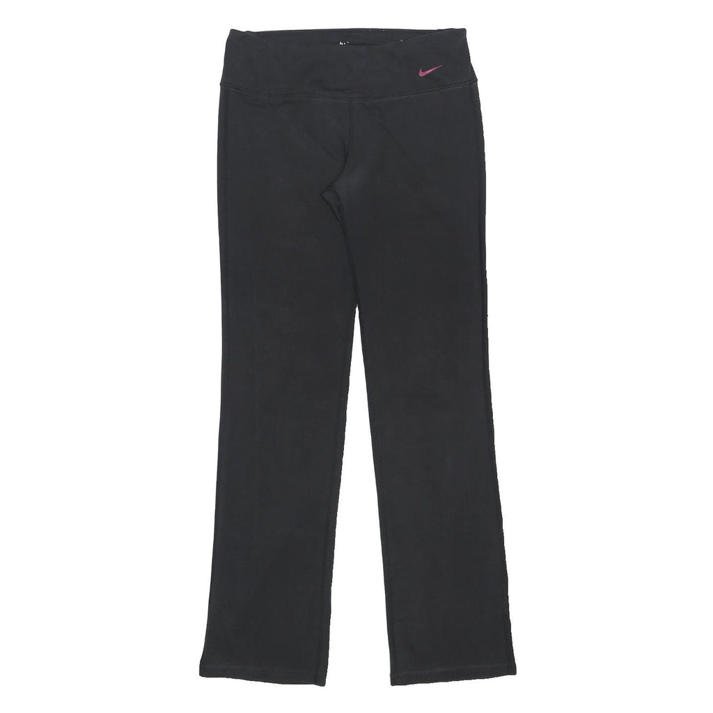 NIKE Womens Joggers Black Slim Straight M W28 L30 Just Do It Gym Leisure
