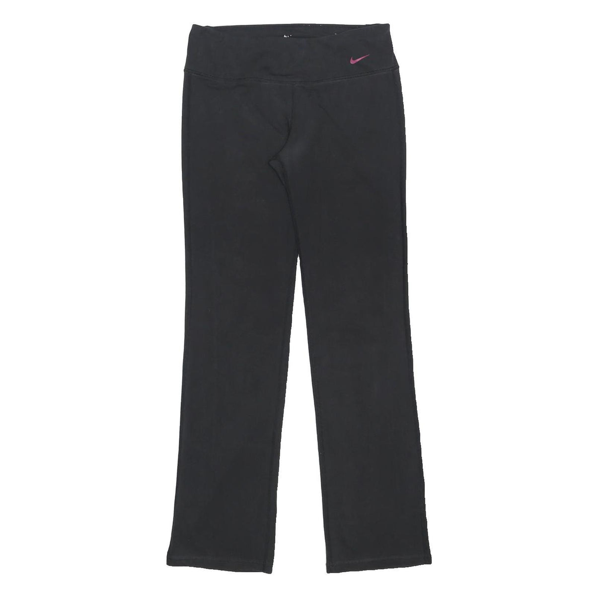 NIKE Womens Joggers Black Slim Straight M W28 L30 Just Do It Gym Leisure