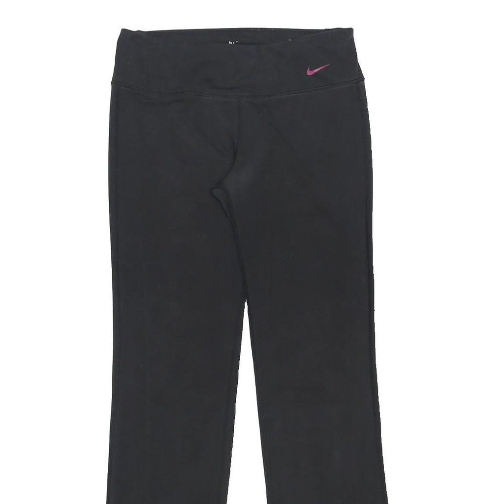 NIKE Womens Joggers Black Slim Straight M W28 L30 Just Do It Gym Leisure