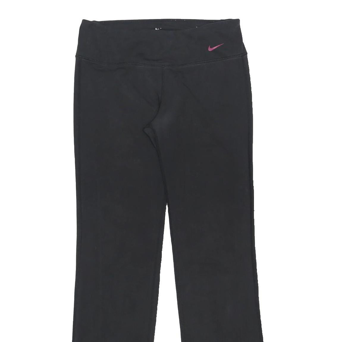 NIKE Womens Joggers Black Slim Straight M W28 L30 Just Do It Gym Leisure