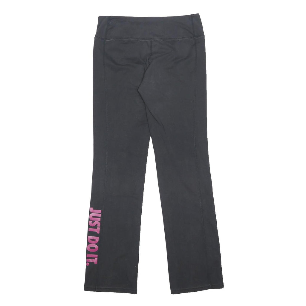 NIKE Womens Joggers Black Slim Straight M W28 L30 Just Do It Gym Leisure