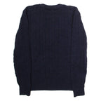 NAUTICA Mens Jumper Blue Crew Neck Cable Knit L
