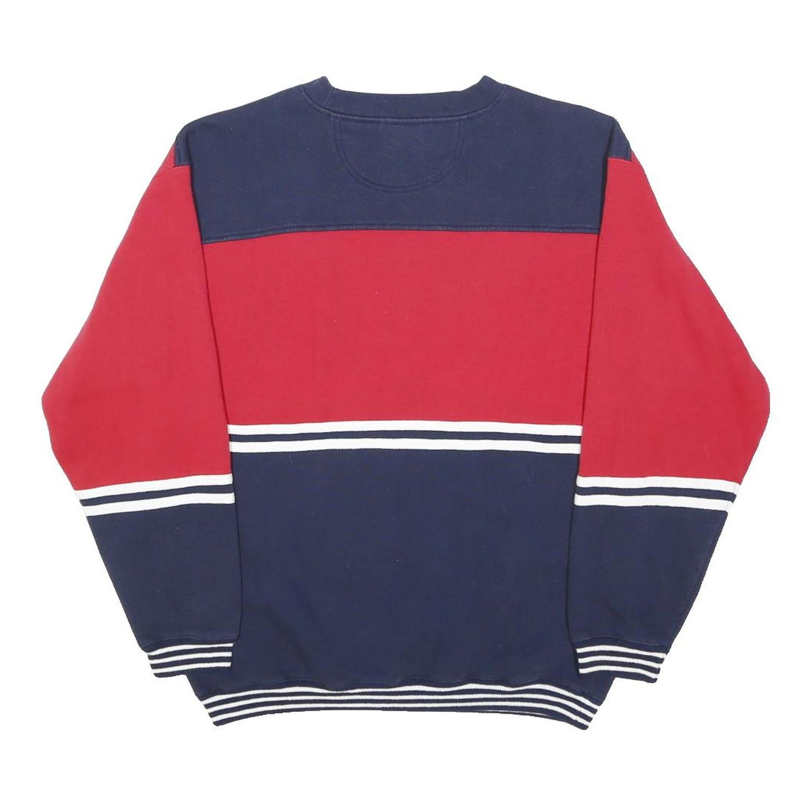 DISNEY Womens Red & Navy Winnie The Pooh Crew Neck XL Cartoon Sweatshirt