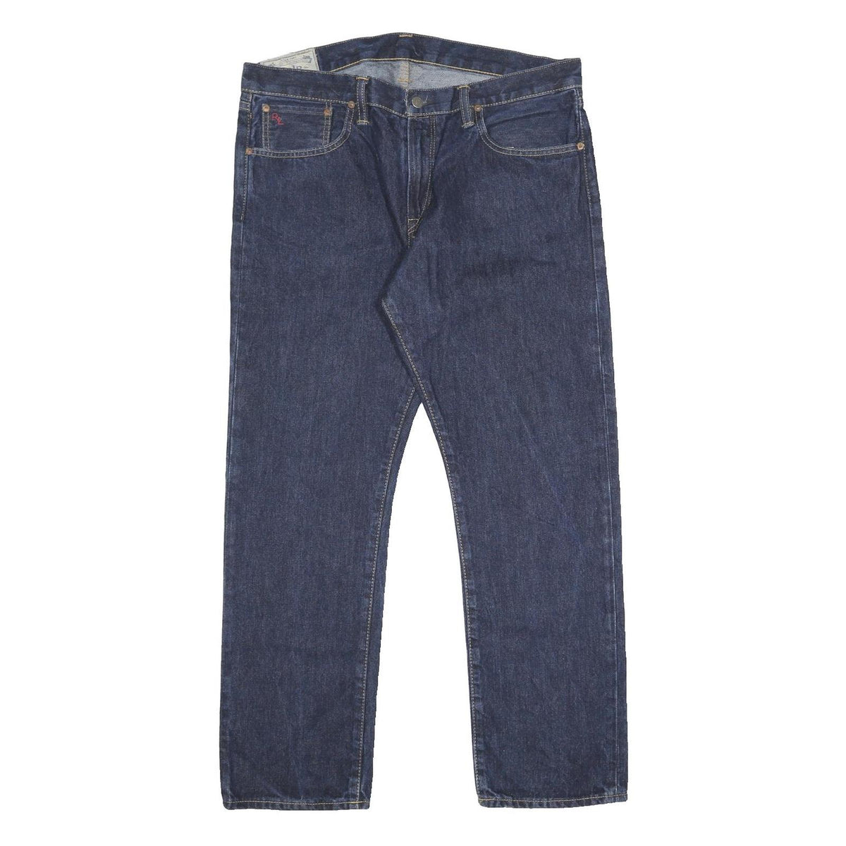 POLO RALPH LAUREN Mens Jeans Blue Regular Straight Denim Medium W34 L30 Classic