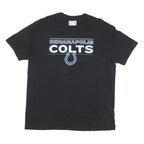 NFL Mens Black Indianapolis Colts Graphic T-Shirt XL Short Sleeve Crew Neck