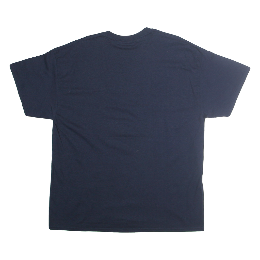 GILDAN Mens Navy Blue Marian University Knights Baseball Alumni T-Shirt XL Short